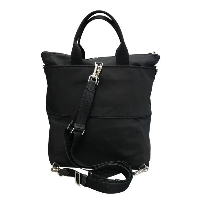 kate spade ケイトスペード サム コンバーチブル バックパック レディース ナイロン 2way トート リュック ラゲッジスリーブ ブラック KB336 中古 T1