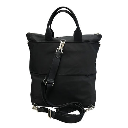 kate spade ケイトスペード サム コンバーチブル バックパック レディース ナイロン 2way トート リュック ラゲッジスリーブ ブラック KB336 中古 T1