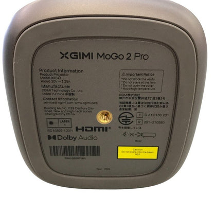 XGIMI MoGo 2 Pro プロジェクター 小型 フルHD 1080p Android TV 11.0搭載 Bluetooth 中古 Y1