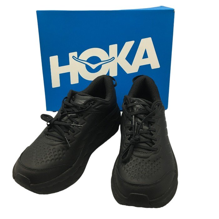 HOKA ONE ONE ホカ オネオネ ボンダイ BONDI SR BLACK 1110520 BBLC メンズ 厚底 ランニングシューズ アスレチックシューズ オールブラック 中古 Y4
