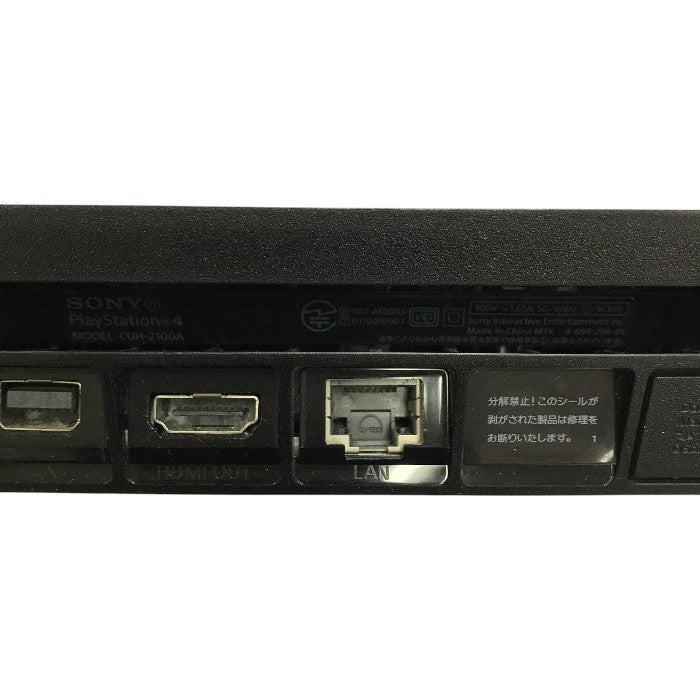 SONY PlayStation プレイステーション4 本体 ジェット・ブラック 500GB HDR スロットイン CUH-2100AB01 中古 T1
