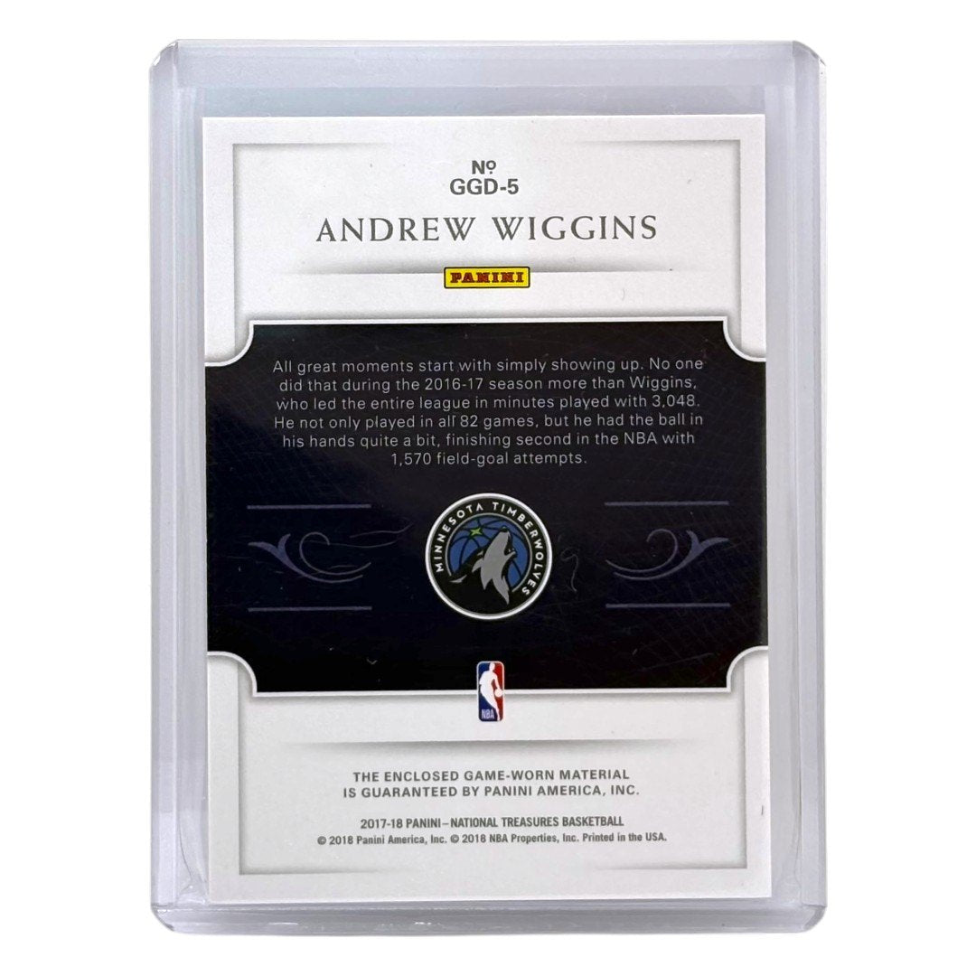 PANINI NBAカード NATIONAL TREASURES ANDREW WIGGINS MINNESOTA TIMBERWOLVES /25 #GGD-5 中古 IT1
