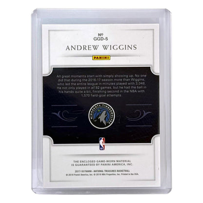 PANINI NBAカード NATIONAL TREASURES ANDREW WIGGINS MINNESOTA TIMBERWOLVES /25 #GGD-5 中古 IT1
