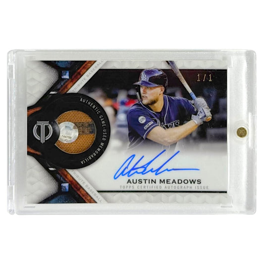 TOPPS MLBカード TRIBUTE AUSTIN MEADOWS TAMPA BAY RAYS 1/1 #AP-AM 中古 IT1