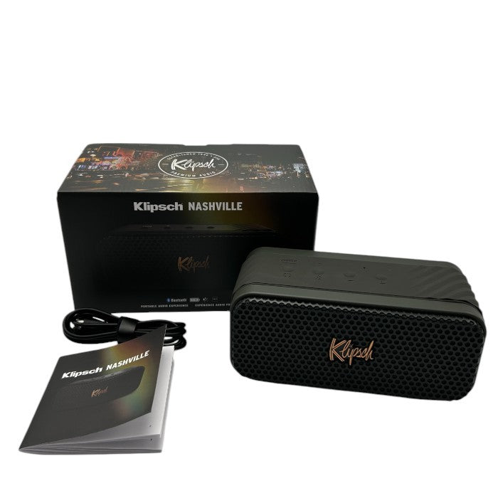Klipsch Nashville クリプシュ ナッシュビル ワイヤレススピーカー AV020002C01 家電 オーディオ Bluetooth アウトドア 充電式 中古 W４