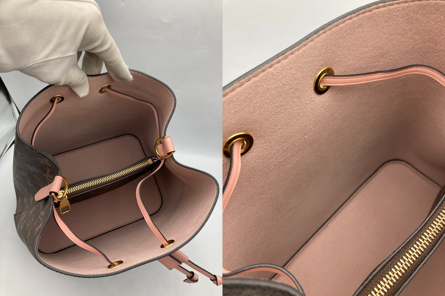 LOUIS VUITTON ルイヴィトン モノグラム ネオノエ M44022 ローズプードル 中古 D4