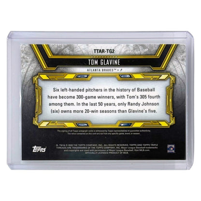 TOPPS MLBカード TRIPLE THREADS TOM GLAVINE ATLANTA BRAVES /9 #TTAR-TG2 中古 IT1