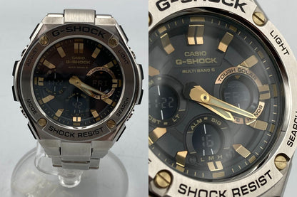 CASIO カシオ ジーショック Gスチール タフソーラー 腕時計 GST-W110D-1A9JF 中古 D4