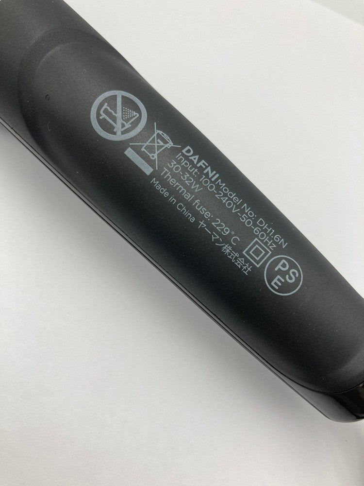 ヤーマン DAFNI nano ダフニナノ ブラシ型ヘアアイロン ブラック パープル DH1.6N 中古 D4