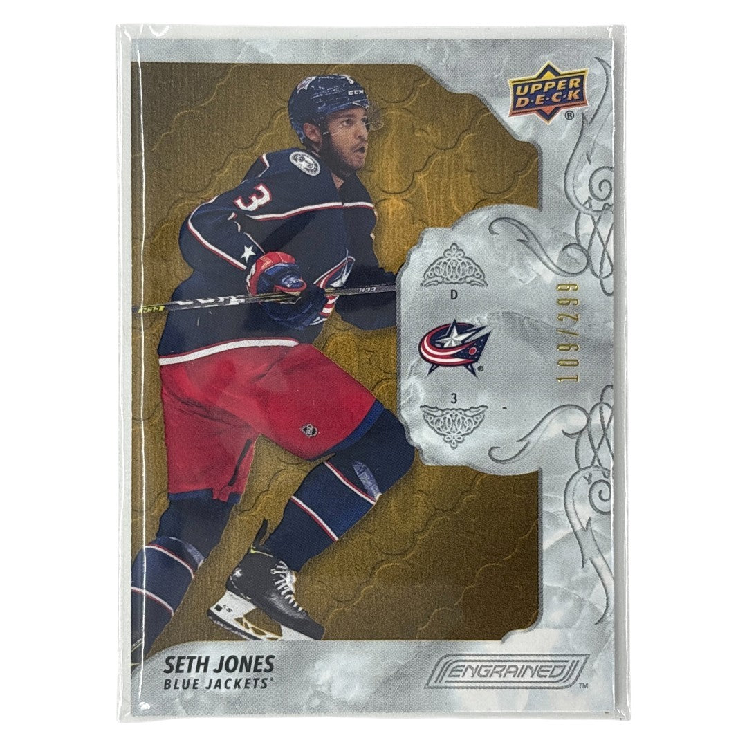 UPPER DECK NHLカード ENGRAINED SETH JONES BLUE JACKETS /299 #9 中古 IT1