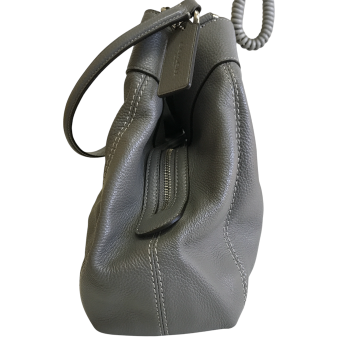 コーチ トート バッグ F28997 グレー レザー COACH 鞄 ブランド おしゃれ 中古 W1