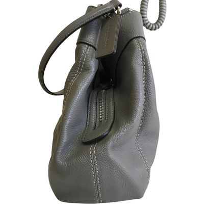 コーチ トート バッグ F28997 グレー レザー COACH 鞄 ブランド おしゃれ 中古 W1