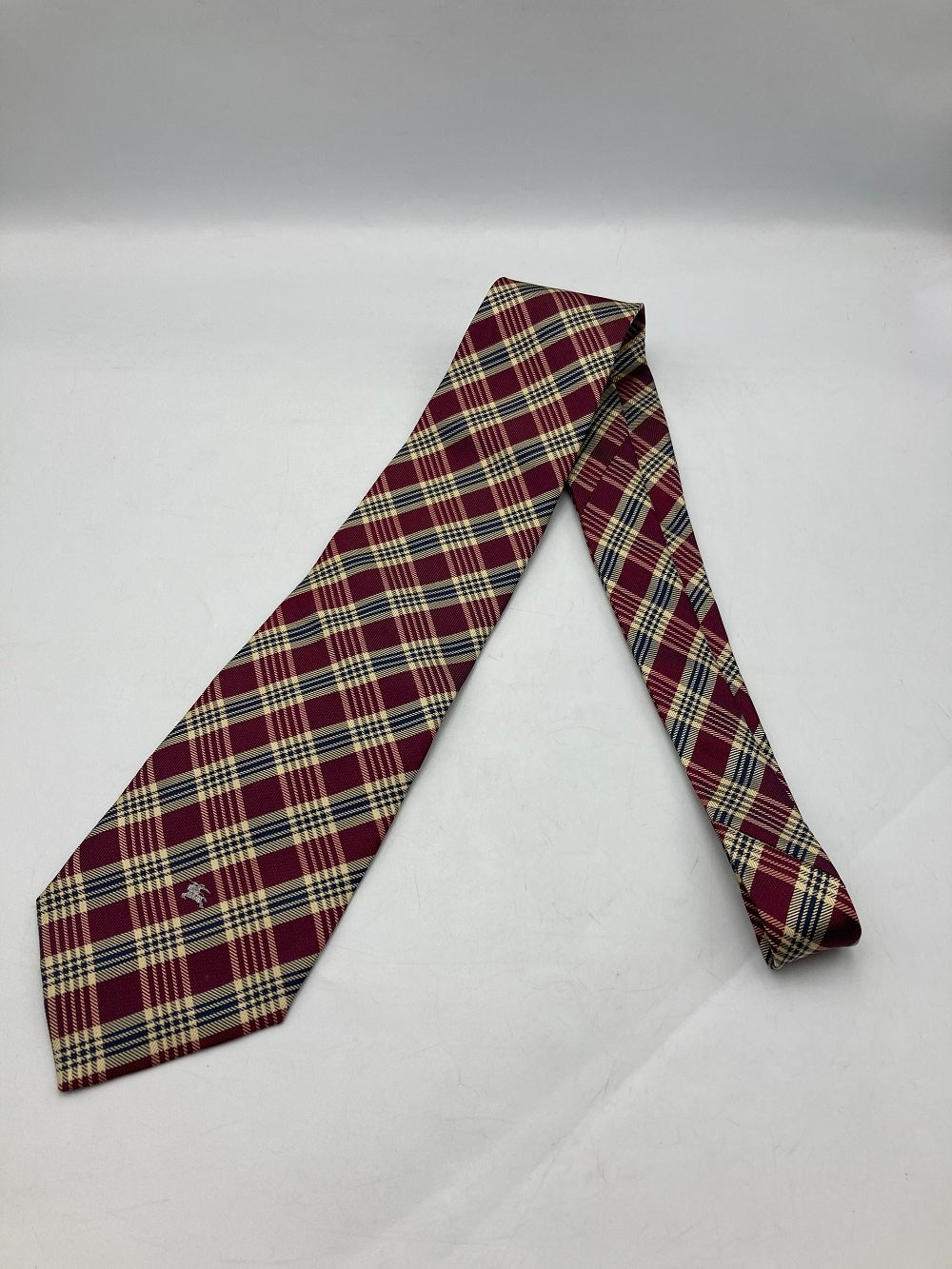 Burberry's バーバリーズ チェック柄 ネクタイ シルク100％ 中古 D4