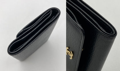 CHANEL シャネル レザー 3つ折り財布 中古 D4
