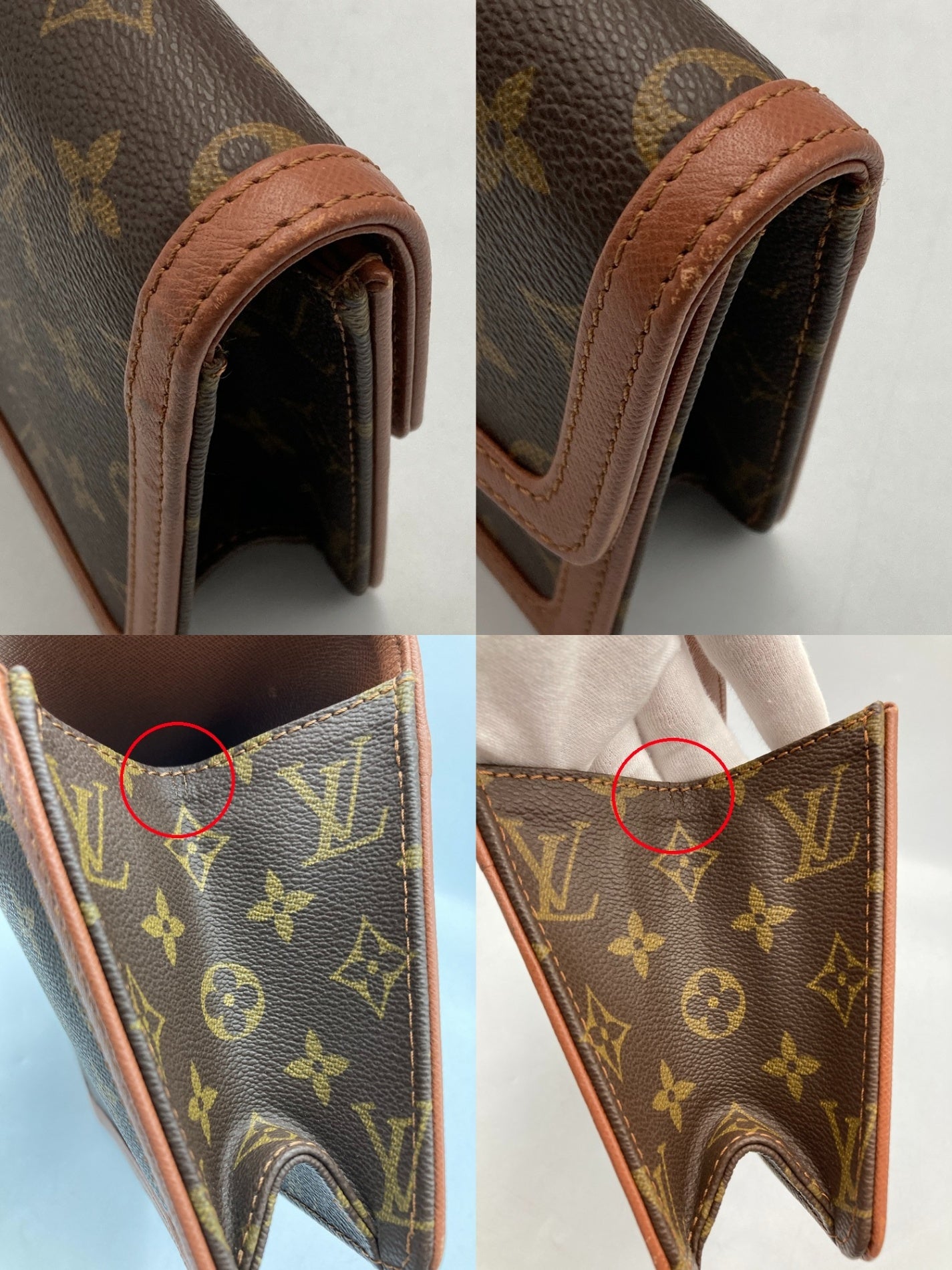 LOUIS VUITTON ルイヴィトン モノグラム ポシェット・ダムPM セカンドバッグ M51812 中古 D4