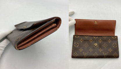 LOUIS VUITTON ルイヴィトン モノグラム ポシェットポルトモネクレディ 長財布 M61725 中古 D4