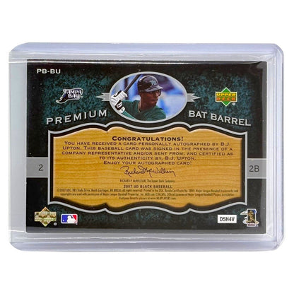 UPPER DECK MLBカード BLACK B.J. UPTON TAMPA BAY RAYS /50 #PB-BU 中古 IT1