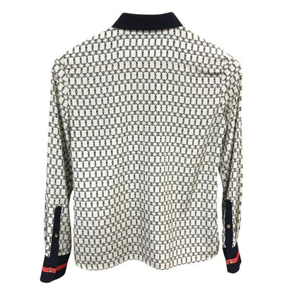 LOVELESS 長袖シャツ レディース オールシーズン ブラウス ホワイト/ネイビー/レッド サイズ34 中古 M1