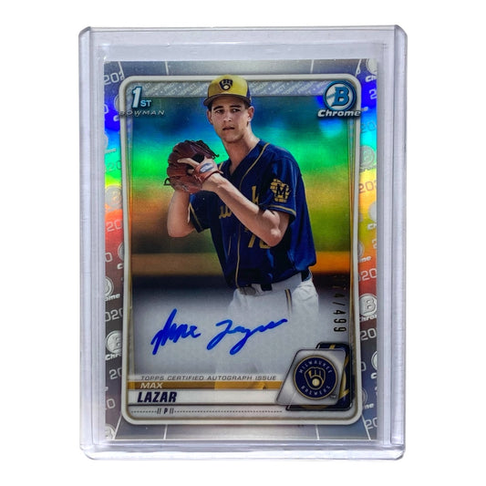 TOPPS MLBカード BOWMAN CHROME MAX LAZAR BREWERS 374/499 #CPA-ML 中古 IT2