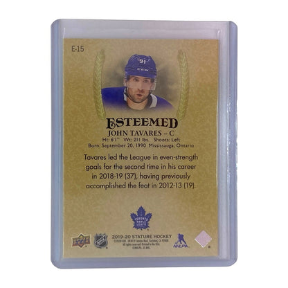 UPPER DECK NHLカード STATURE JOHN TAVARES MAPLE LEAFS #E-15 中古 IT2