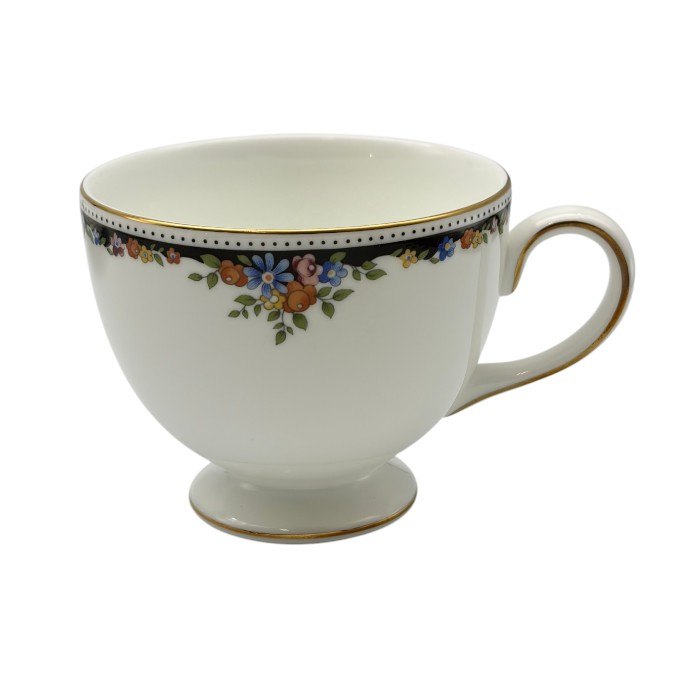 Wedgwood ウェッジウッド オズボーン カップ＆ソーサー ペア 洋食器 ブランド 花柄 おしゃれ 紅茶 ティー 2客 中古 W1