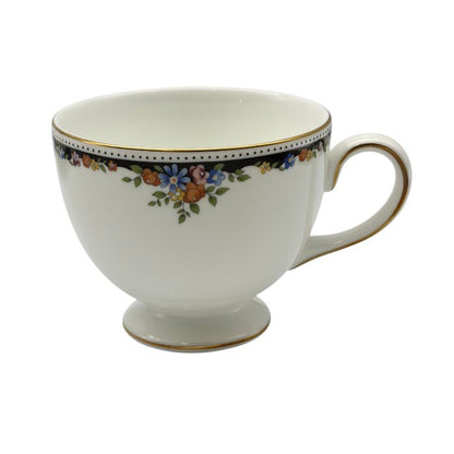 Wedgwood ウェッジウッド オズボーン カップ＆ソーサー ペア 洋食器 ブランド 花柄 おしゃれ 紅茶 ティー 2客 中古 W1