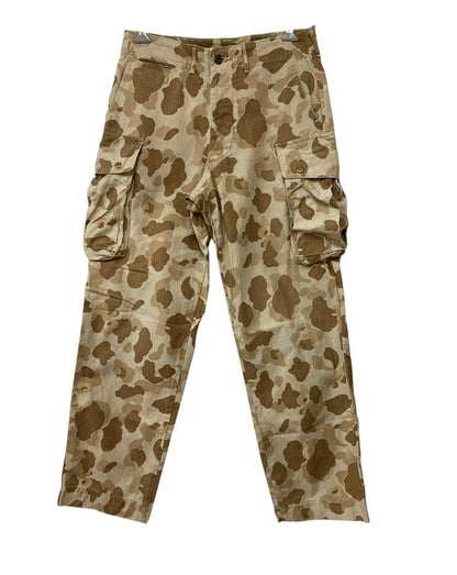 ノーブランド フロッグスキン ダックハンターカモ ミリタリーパンツ 中古 D4