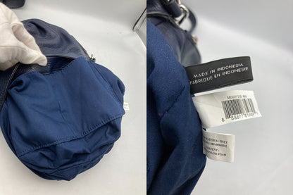 MARC BY MARC JACOBS マークバイマークジェイコブス レザー ショルダーバッグ ネイビー 中古 D4