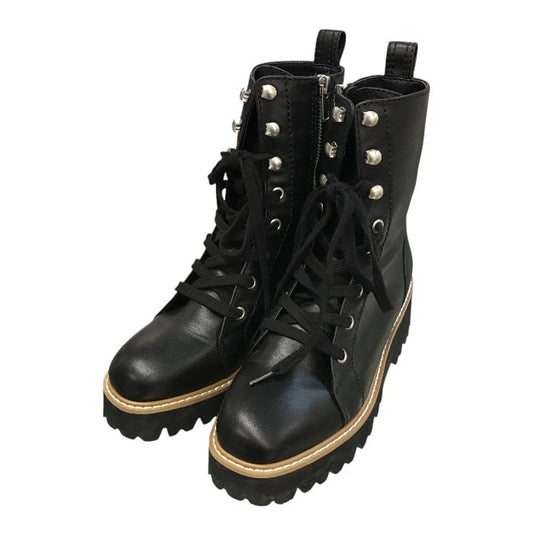 Mazell マゼル バンヤードストーム ブーツ レディース レースアップ 厚底 ミドル丈 サイドジップ ブラック 36 中古 T1