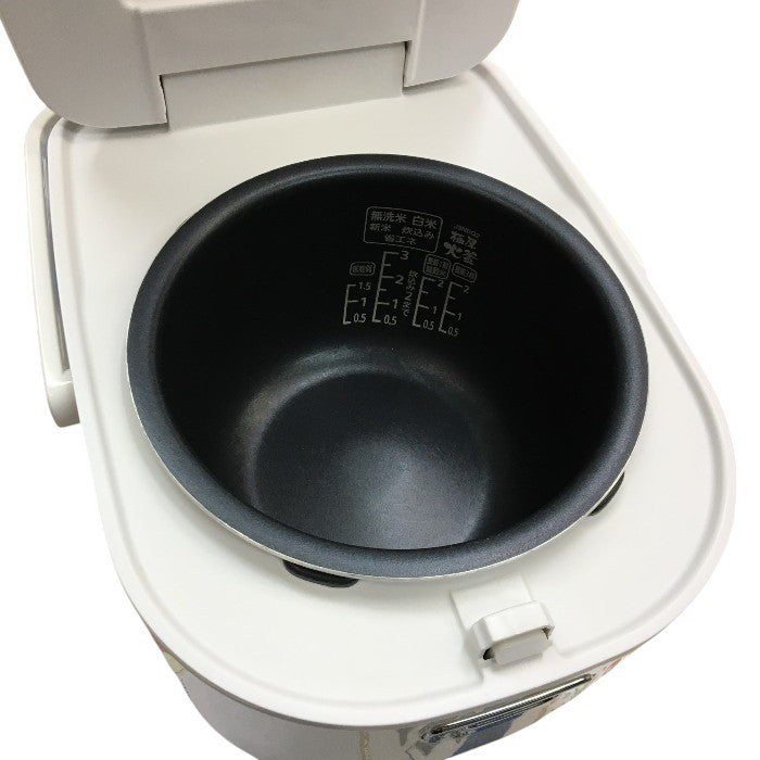 アイリスオーヤマ IH炊飯器 3合 IH式 40銘柄炊き分け機能 極厚火釜  ホワイトレーベル WLRC-IK30-W 中古 Y4