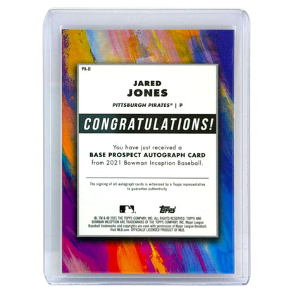 TOPPS MLBカード BOWMAN INCEPTION JARED JONES PITTSBURGH PIRATES /600 #PA-JJ 中古 IT1