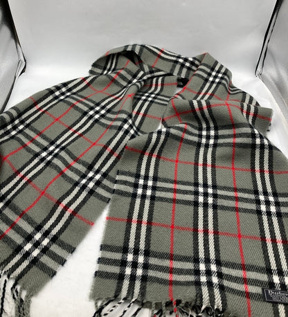 Burberrys バーバリーズ 英国製 ラムウール マフラー 中古 D4