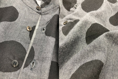 SOU・SOU ソウソウ 岡田縫工所 草衣 上 水玉 サイズS グレー 中古 D4