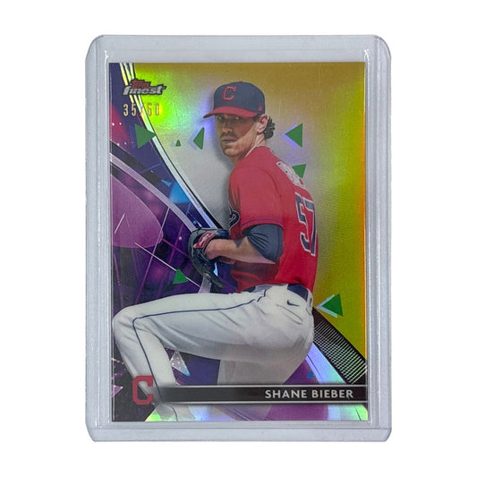 TOPPS MLBカード FINEST SHANE BIEBER CLEVELAND INDIANS 35/50 #98 中古 IT1