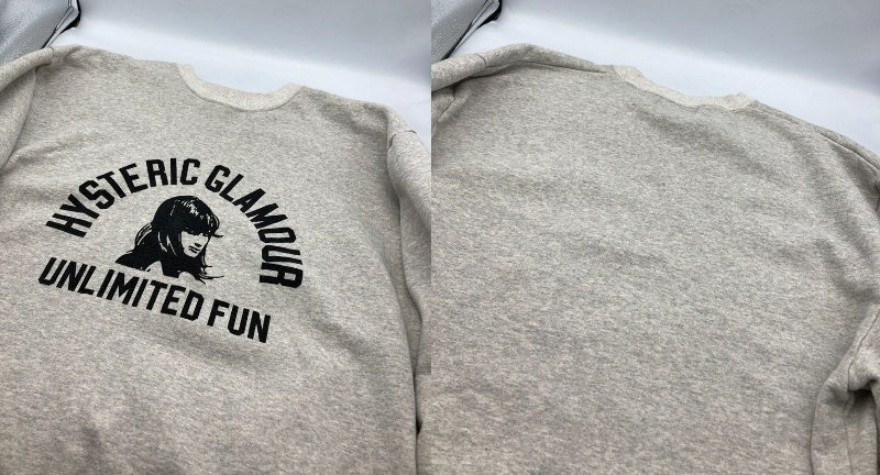 HYSTERIC GLAMOUR ヒステリックグラマー UNLIMITED FUN スウェット 02243CS01 サイズL メンズ 中古 D4