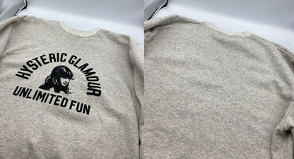 HYSTERIC GLAMOUR ヒステリックグラマー UNLIMITED FUN スウェット 02243CS01 サイズL メンズ 中古 D4