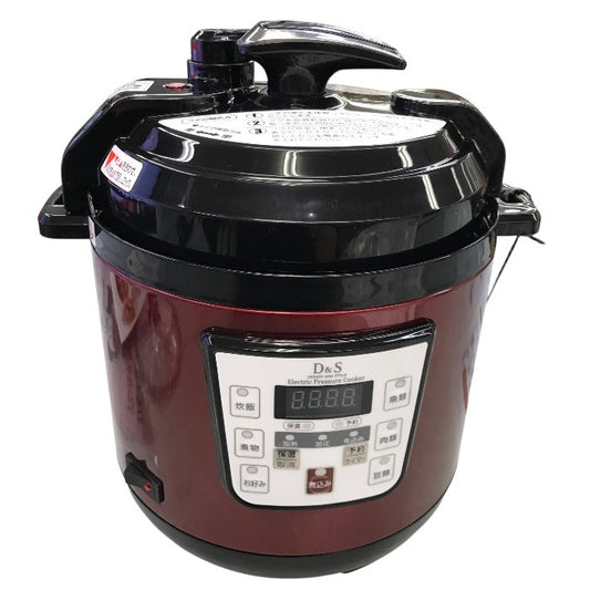 D&S ディーアンドエス マイコン圧力鍋 2.5L STL-EC30R 簡単調理電気圧力鍋 タイマー機能付き 中古 Y1