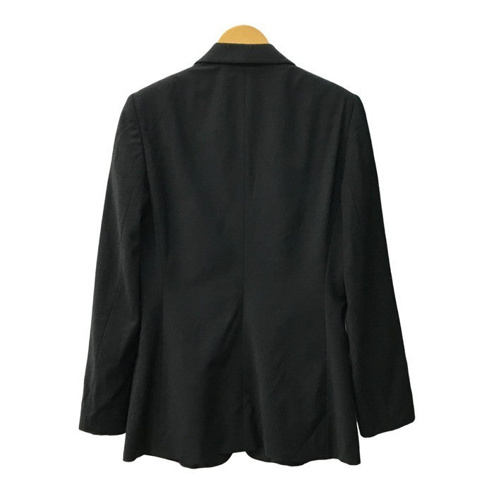 GUCCI グッチ テーラードジャケット レディース ウール シングルブレスト チェンジポケット チャコールグレー 中古 T1