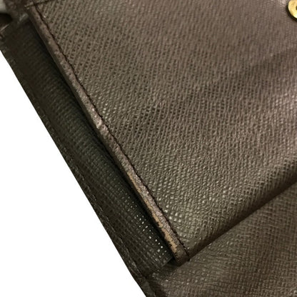 LOUIS VUITTON ルイヴィトン ダミエ エベヌ ポルトフォイユ インターナショナル 長財布 ユニセックス 3つ折り 定番 ブラウン N61217 中古 T1