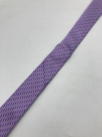 EMPORIO ARMANI エンポリオアルマーニ シルク100％ ネクタイ 縦波 パープル 中古 D4