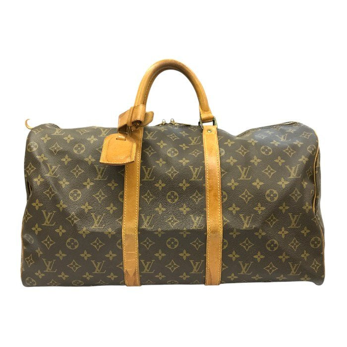 LOUIS VUITTON ルイヴィトン モノグラム キーポル 50 ボストンバッグ ユニセックス 定番 旅行鞄 M41426 中古 T1