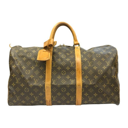 LOUIS VUITTON ルイヴィトン モノグラム キーポル 50 ボストンバッグ ユニセックス 定番 旅行鞄 M41426 中古 T1