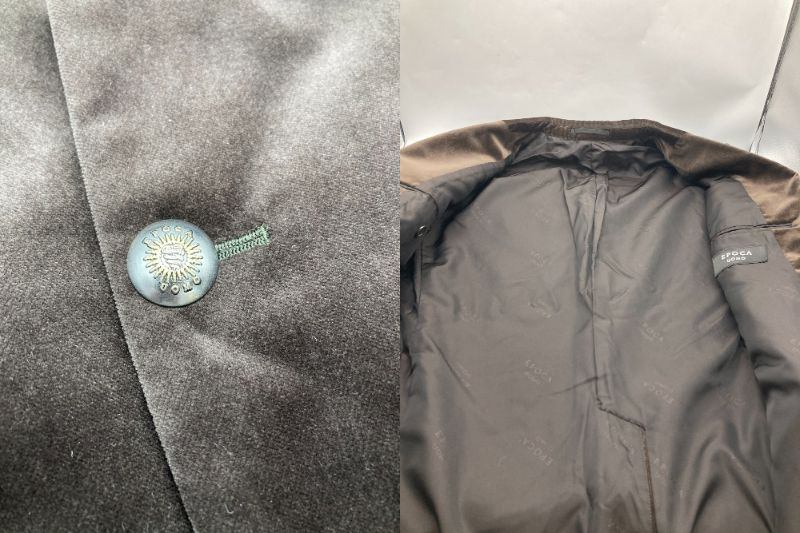 EPOCA UOMO エポカウォモ ベロア テーラードジャケット サイズ48 中古 D4