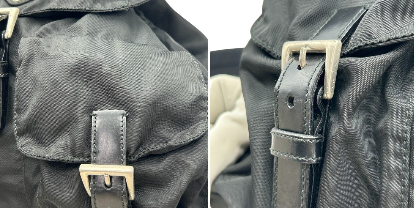 PRADA プラダ リュックサック ナイロン ブラック ブランド レディース おしゃれ バックパック バッグ 鞄 中古 W４