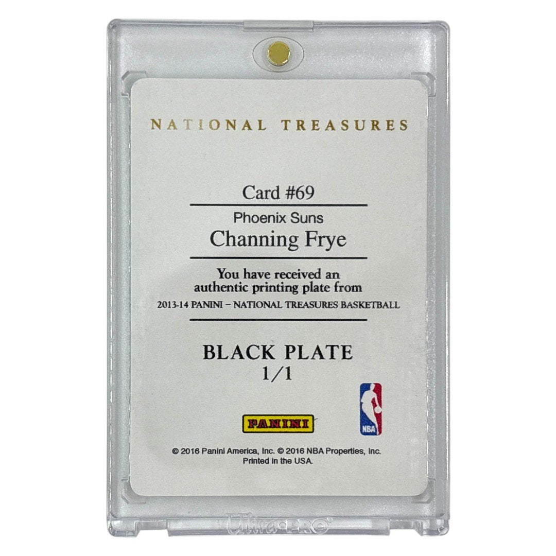PANINI NBAカード NATIONAL TREASURES BLACK PLATE CHANNING FRYE PHOENIX SUNS 1/1 #69 中古 IT1