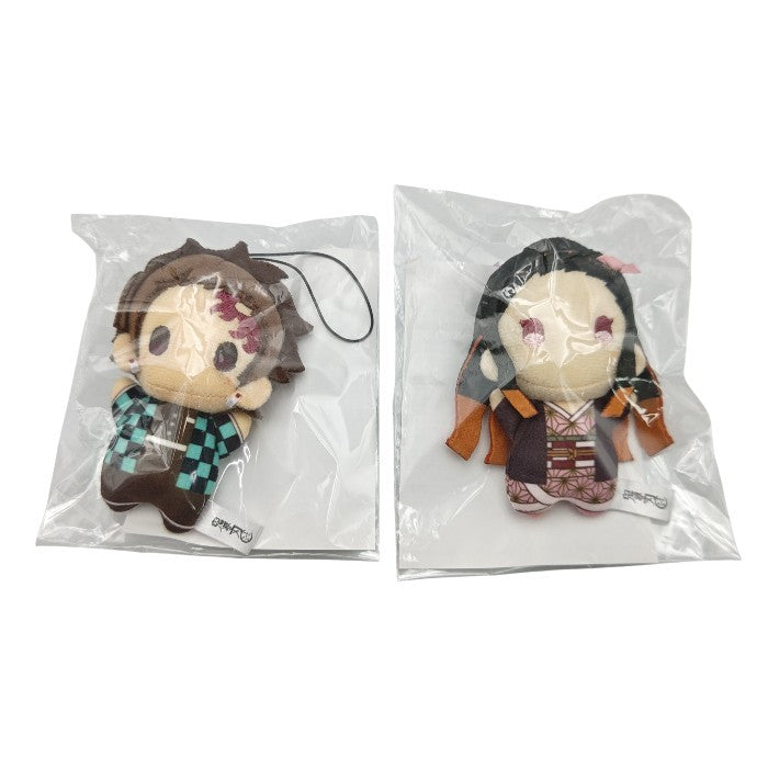 【未使用品】 劇場版 鬼滅の刃 無限城編 第一章  ゆらふわみにみにぬいぐるみ 竈門炭治郎 & 竈門禰󠄀豆子 セット 中古 H4