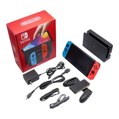 任天堂 Nintendo Switch 本体 有機ELモデル HEG-001 Joy-Con(L) ネオンブルー/(R) ネオンレッド 中古 a1