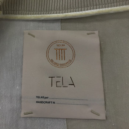 TELA9 テラ 麻混 ブルゾン アウター 秋 春 薄目 レディース 中古 KW1