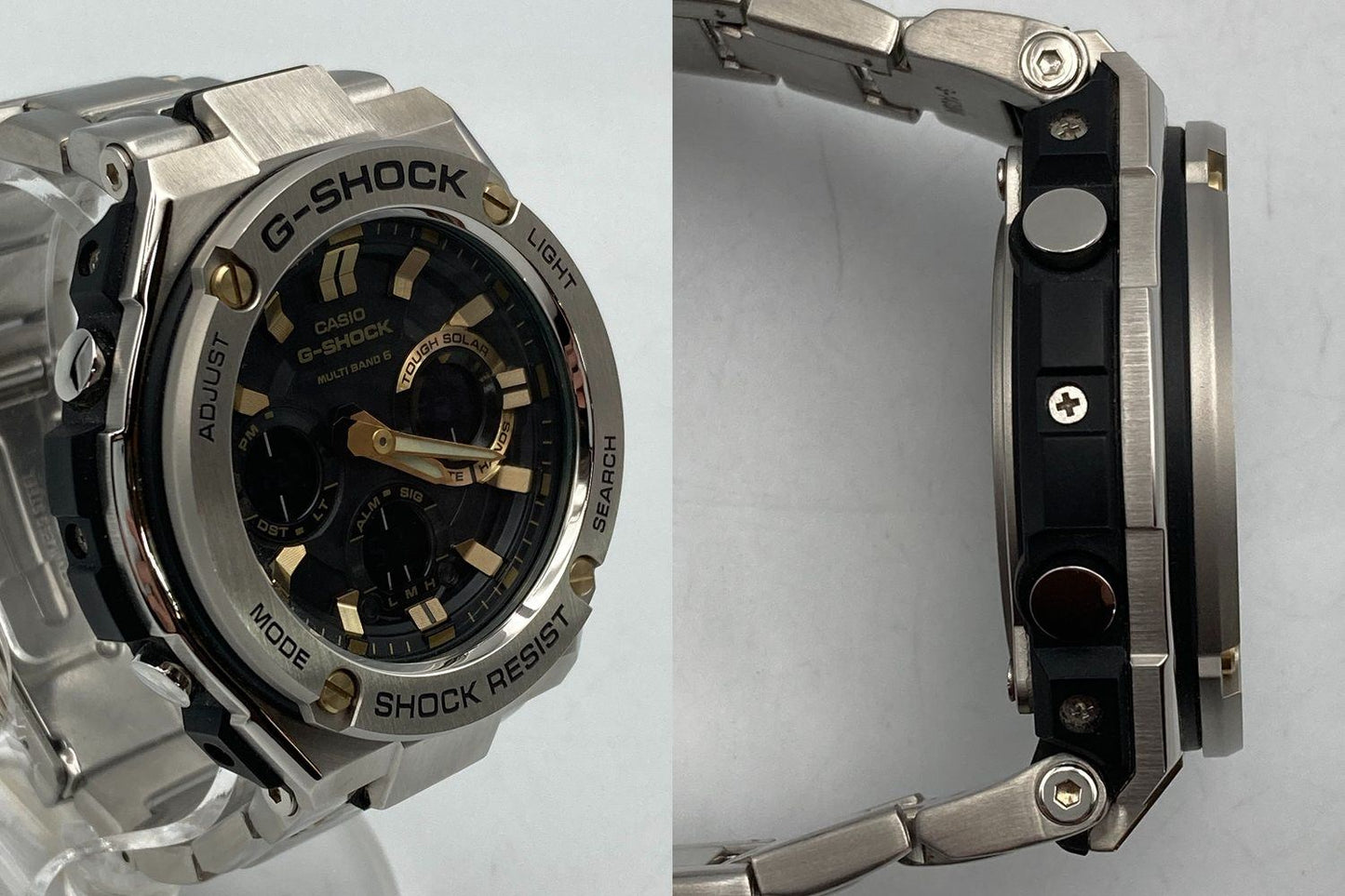 CASIO カシオ ジーショック Gスチール タフソーラー 腕時計 GST-W110D-1A9JF 中古 D4