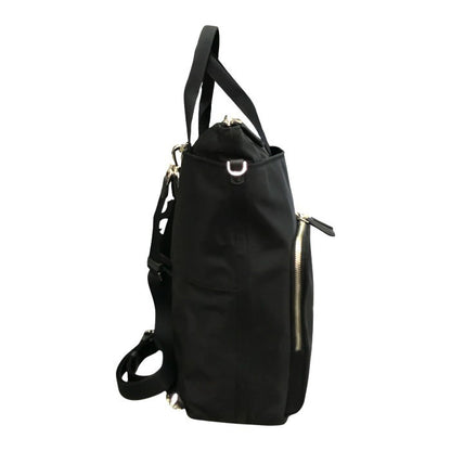 kate spade ケイトスペード サム コンバーチブル バックパック レディース ナイロン 2way トート リュック ラゲッジスリーブ ブラック KB336 中古 T1